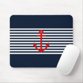 Marine-Blau nautisch Mousepad (Mit Mouse)