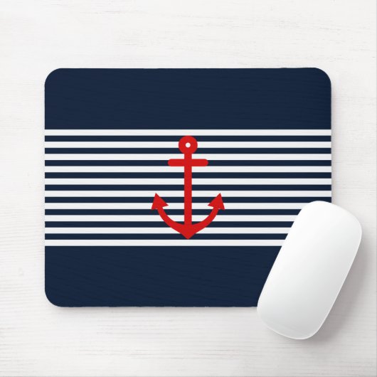 Marine-Blau nautisch Mousepad (Mit Mouse)