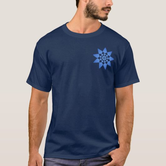 Marine-Blau neun T-Shirt (Vorderseite)