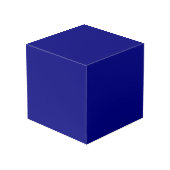 Marine-Blau-Normallack Würfel (Rückseite Schrägansicht)