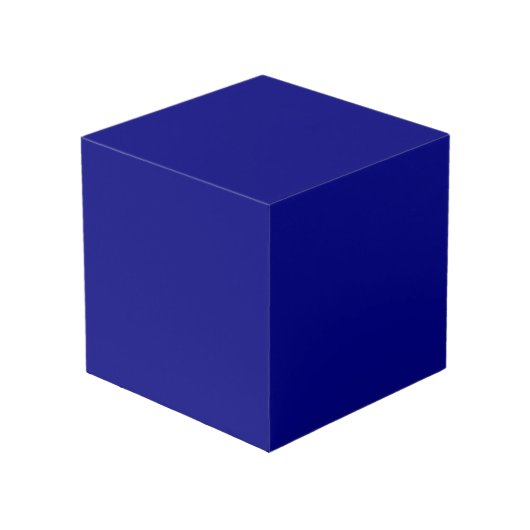 Marine-Blau-Normallack Würfel (Vorderseite Schrägansicht)