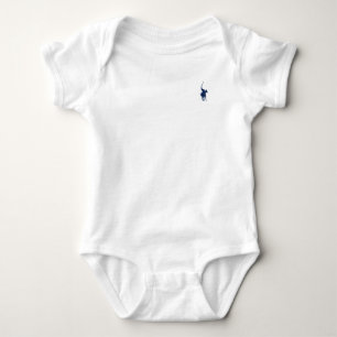 Marine-Blau-Polo-Spieler Baby Strampler