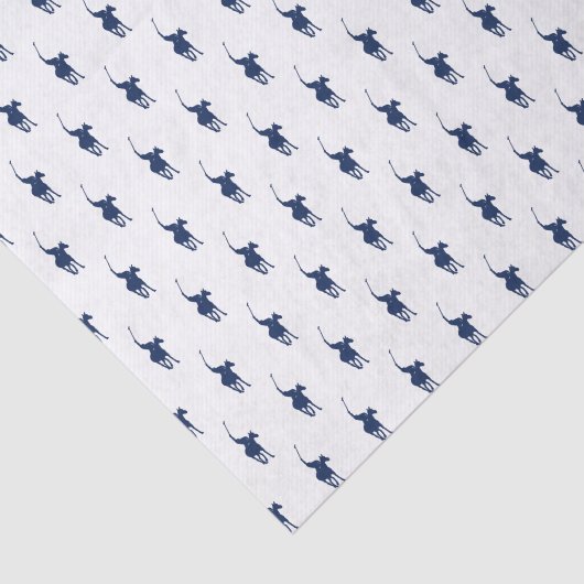Marine-Blau-Polo-Spieler Seidenpapier (Ausschnitt)