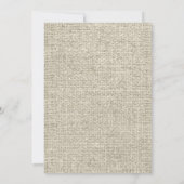 Marine-Blau-rustikale Einladung (Rückseite)