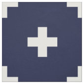 Marine-Blau-Schweizer queres modernes Muster Stoff (Muster)