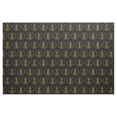 Marine-Blau-Seeanker der Initialen-| Stoff (Yard (91,4 cm))