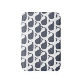 Marine-Blau-Seeozean-Wale Badematte (Vorderseite Vertikal)