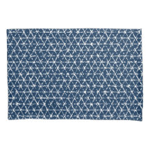 Marine-Blau Shibori geometrischer Tessellation