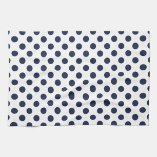 Marine-Blau-Tupfen Handtuch