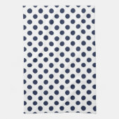 Marine-Blau-Tupfen Handtuch (Vertikal)