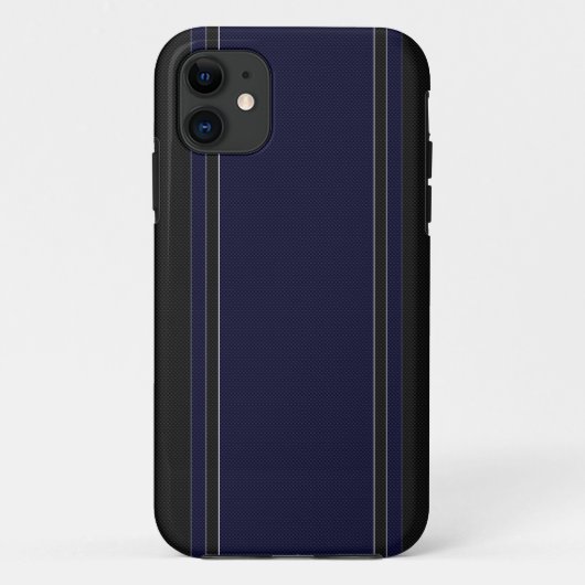 Marine-Blau u. Schwarzes iPhone 5 Fall Case-Mate iPhone Hülle (Rückseite)