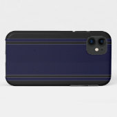 Marine-Blau u. Schwarzes iPhone 5 Fall Case-Mate iPhone Hülle (Rückseite (Horizontal))