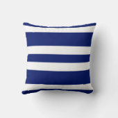 Marine-Blau-u. Weiß-Streifen-Couch-Kissen-Geschenk Kissen (Rückseite)