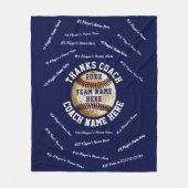 Marine-Blau-und Fleecedecke (Vorderseite)