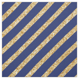 Marine-Blau und GoldGlitzer-diagonales Stoff