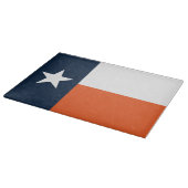 Marine-Blau und Orangen-Texas-Flagge Schneidebrett (Ecke)