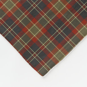 Marine-Blau und rotes rustikales kariertes Muster Fleecedecke