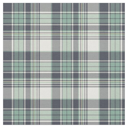 Marine-Blau und Seafoam grünes Küstenkariertes Stoff (Nahaufnahme)