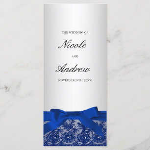 Marine-Blau und Silber-Spitze Programm