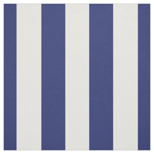 Marine-Blau und Weiß 1,5" Streifen-Muster Stoff (Muster)