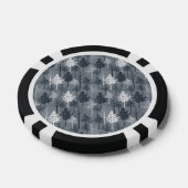 Marine-Blau-und Weiß-Bäume Pokerchips (Einzeln)