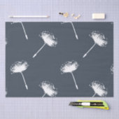 Marine-Blau-und Weiß-Löwenzahn-Blumen Seidenpapier (Handwerk)