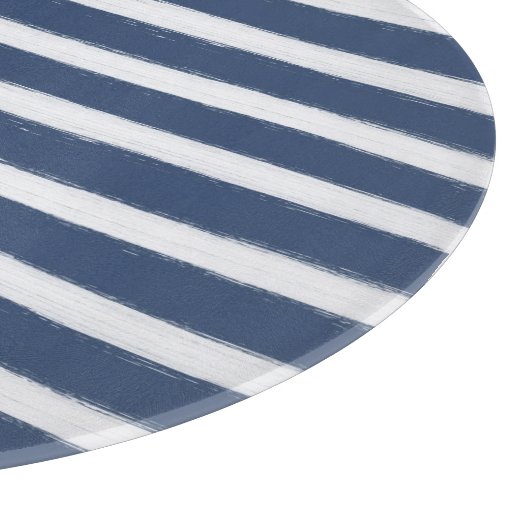 Marine-Blau-und Weiß-Streifen Schneidebrett (Ecke)