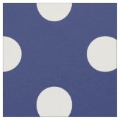 Marine-Blau-und Weiß-Tupfen-Muster Stoff (Nahaufnahme)