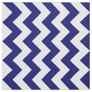 Marine-Blau-und Weiß-Zickzack-geometrisches Geweb Stoff