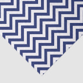 Marine-Blau-und Weiß-Zickzack-Streifen-Zickzack Seidenpapier (Ausschnitt)