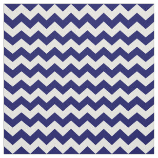 Marine-Blau-und weißesZickzack Zickzack-Muster Stoff