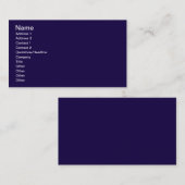 Marine-Blau Visitenkarte (Vorne/Hinten)