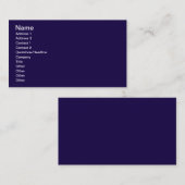 Marine-Blau Visitenkarte (Vorne/Hinten)