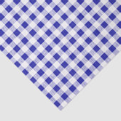 Marine-Blau-weißes Gingham-Muster Seidenpapier (Ausschnitt)