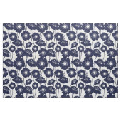 Marine-blaue Mohnblumen-Muster Stoff (Fat Quarter (45,7 x 55,9 cm))