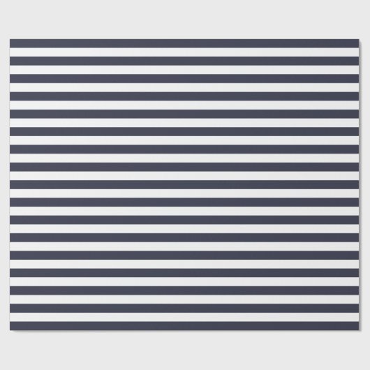 Marine-blaue Streifen-Packpapier Geschenkpapier (Flach)