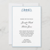 Marine-blauer Einladung (Vorderseite)