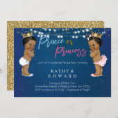 Marine-Blaugeschlecht decken Einladung auf (Vorne/Hinten)