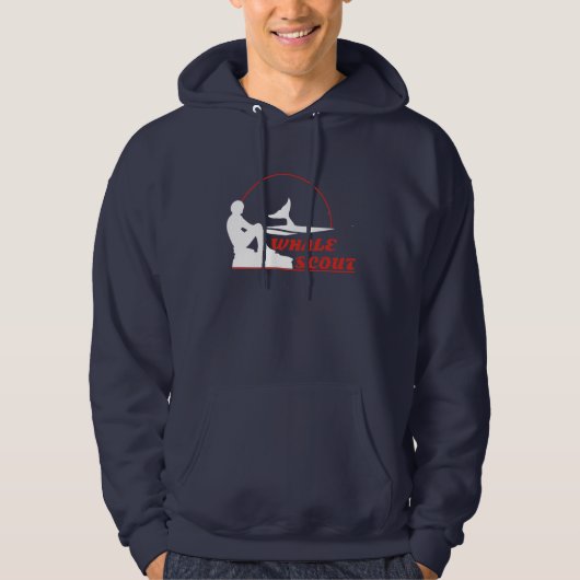 Marine-Blauwal-PfadfinderHoodie Hoodie (Vorderseite)