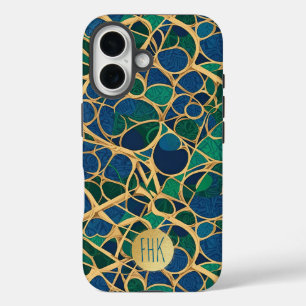 Marine Blue, Aquamarin, Emerald iPhone 16 Hülle