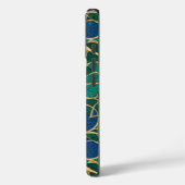 Marine Blue, Aquamarin, Emerald Case-Mate iPhone Hülle (Rückseite / Links)