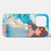Marine Blue Girl Case-Mate iPhone Hülle (Rückseite (Horizontal))