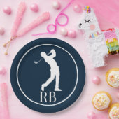 Marine Blue Golf Pappteller (Party)