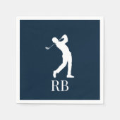 Marine Blue Golf Serviette (Vorderseite)