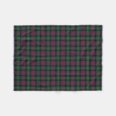 Marine Blue, Green und Red Logan Clan Tartan Fleecedecke (Vorderseite (Horizontal))