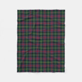 Marine Blue, Green und Red Logan Clan Tartan Fleecedecke (Vorderseite)
