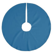 Marine Blue Hex code 00558B Polyester Weihnachtsbaumdecke (Vorderseite)