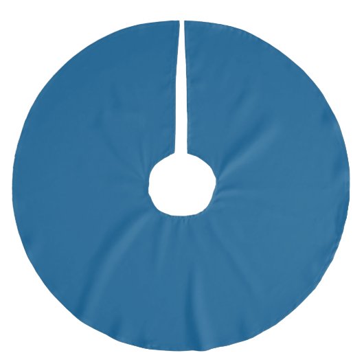 Marine Blue Hex code 00558B Polyester Weihnachtsbaumdecke (Vorderseite)