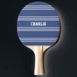 Marine Blue Stripes-Paddel Tischtennis Schläger<br><div class="desc">Ändern Sie das Textfeld in das gewollt Textfeld. Sie können den Schriftart,  seine Größe und Farbe mit der Funktion "Anpassen" ändern,  sowie die Hintergrundfarbe dieses Elements in eine beliebige Farbe Ihrer Wahl ändern. Sehen Sie in meinem Laden für weitere Artikel mit diesem Design.</div>