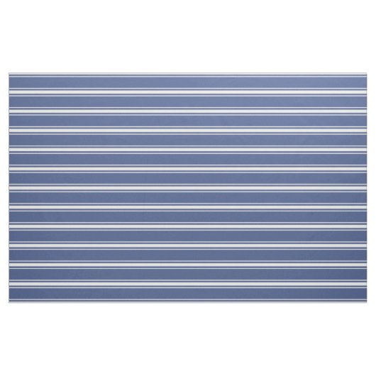 Marine Blue Stripes Zollgewebe Stoff (Yard (91,4 cm))